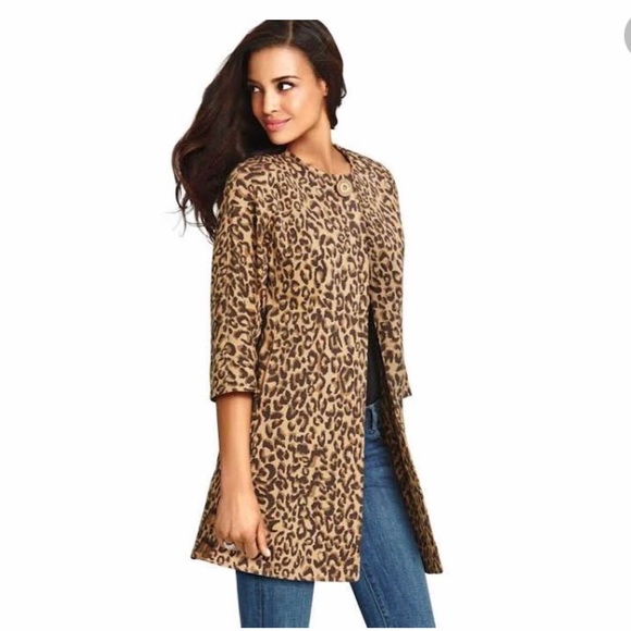 CAbi Jackets & Blazers - CAbi Leopard Print Jacket Size XS NWT